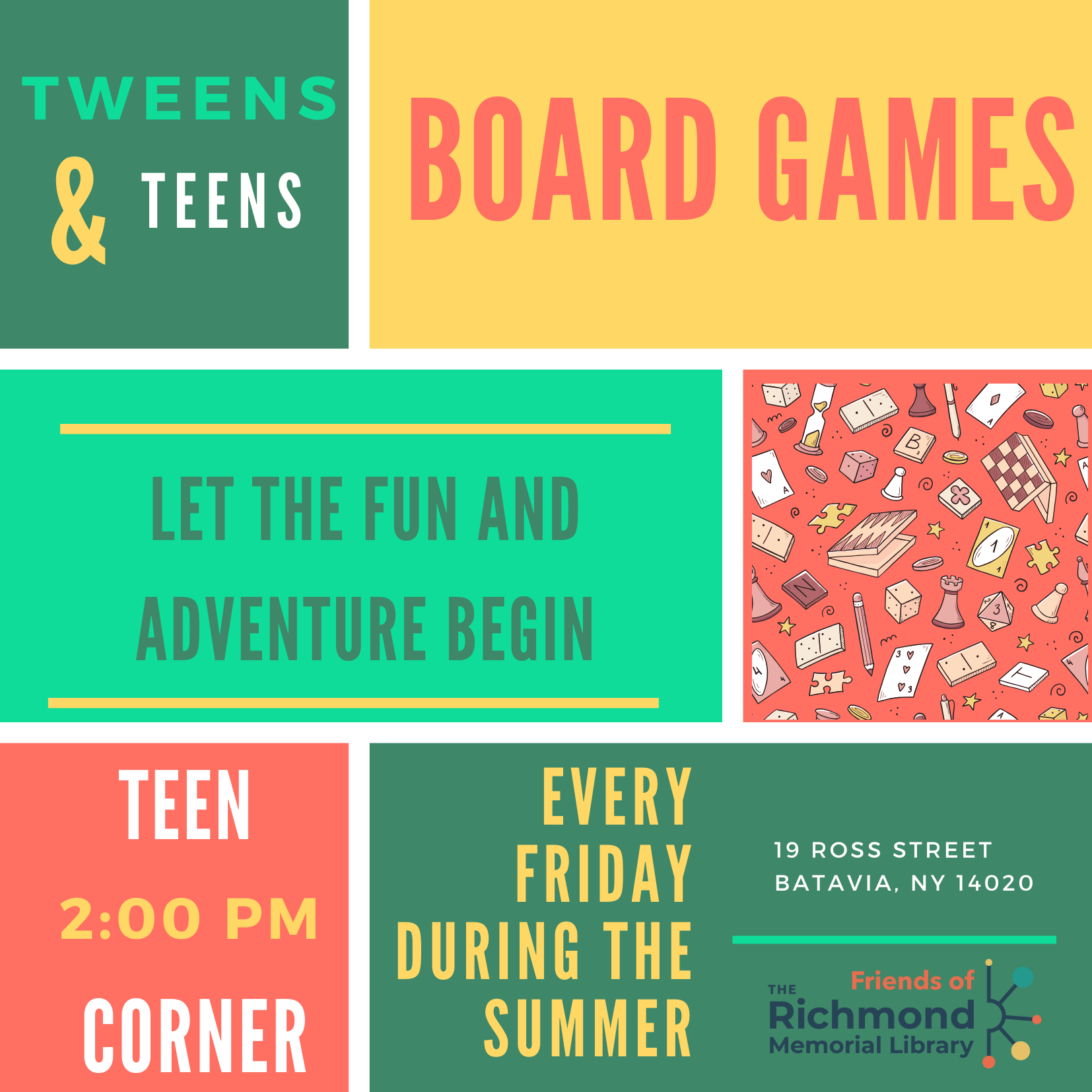 Tween/Teen Programming: Board Games! 