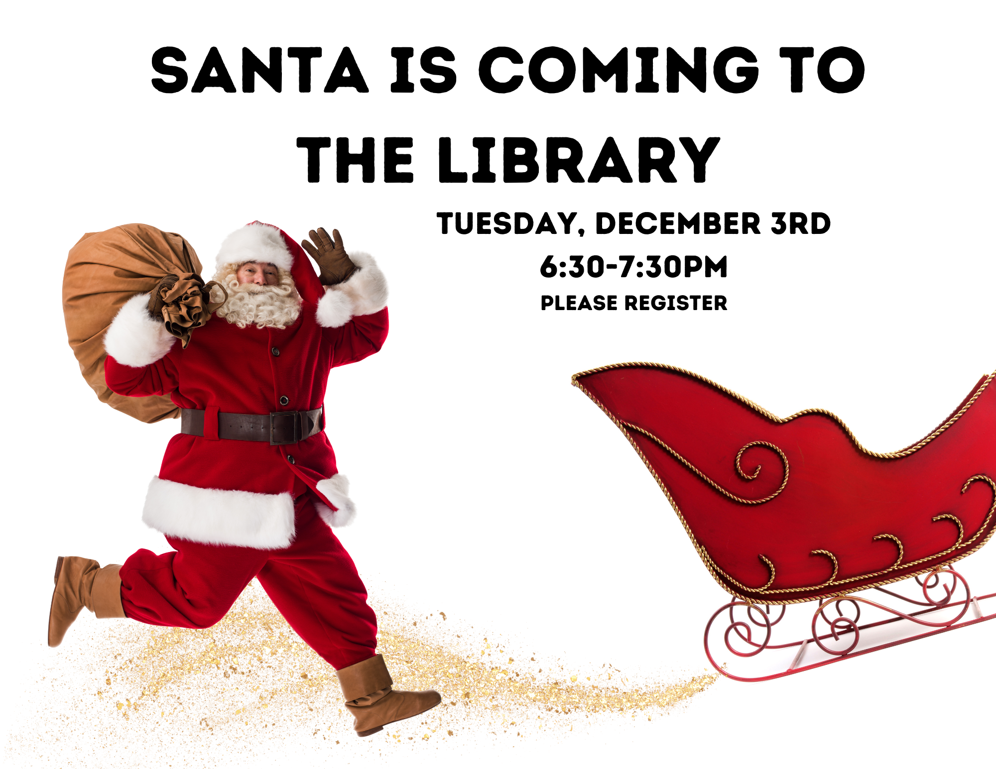 Santa Visits the Library 