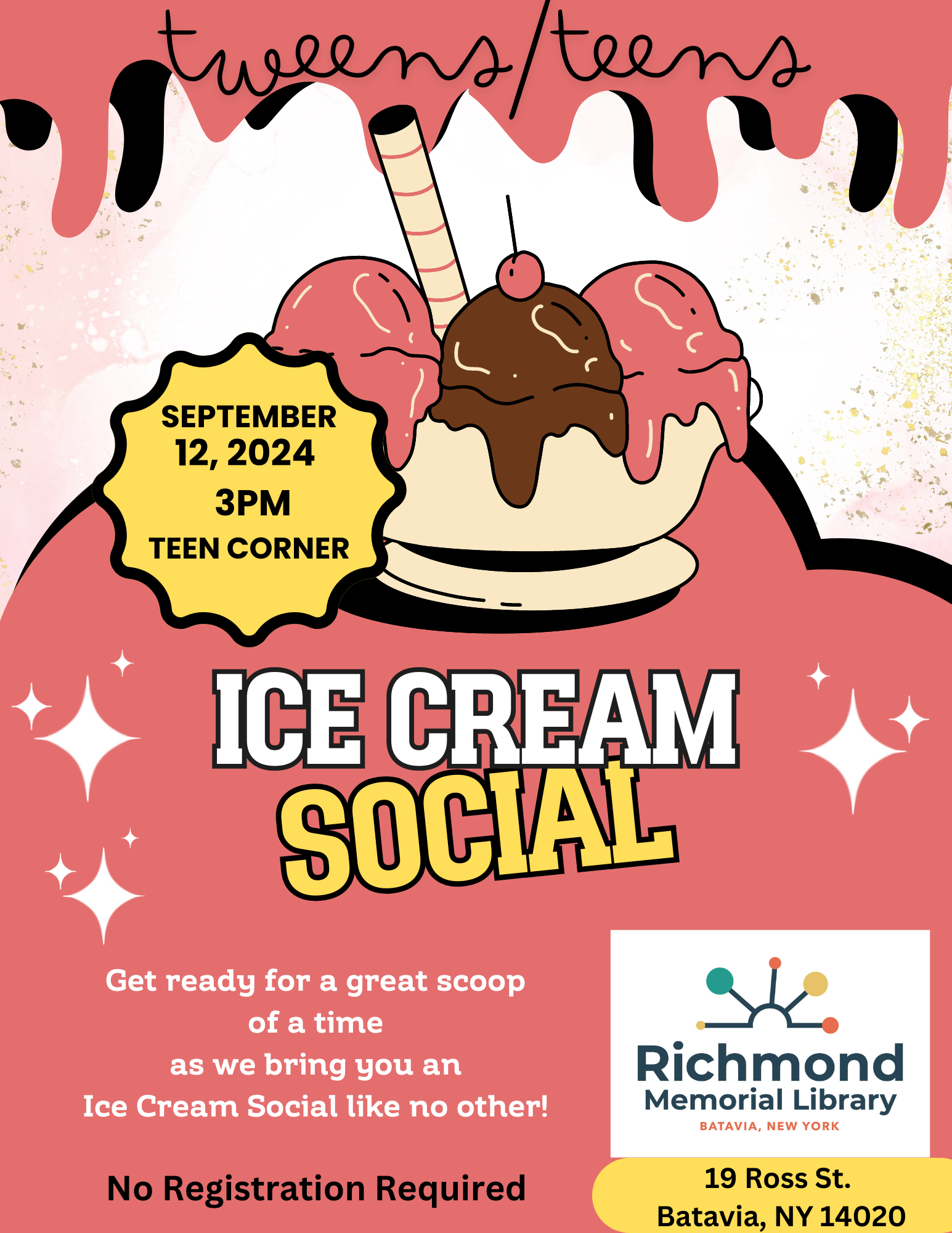 Tween/Teen Programming: Ice Cream Social! 