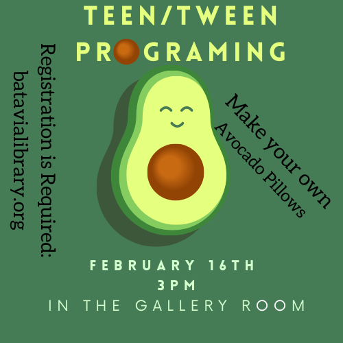 Tween/Teen Programming: Avocado Pillows
